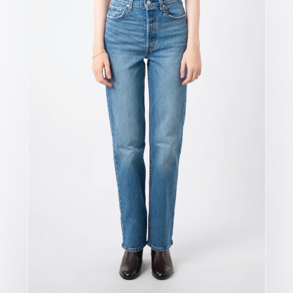 Levi’s Ribcage Straight Full Length in Dance Around (27)